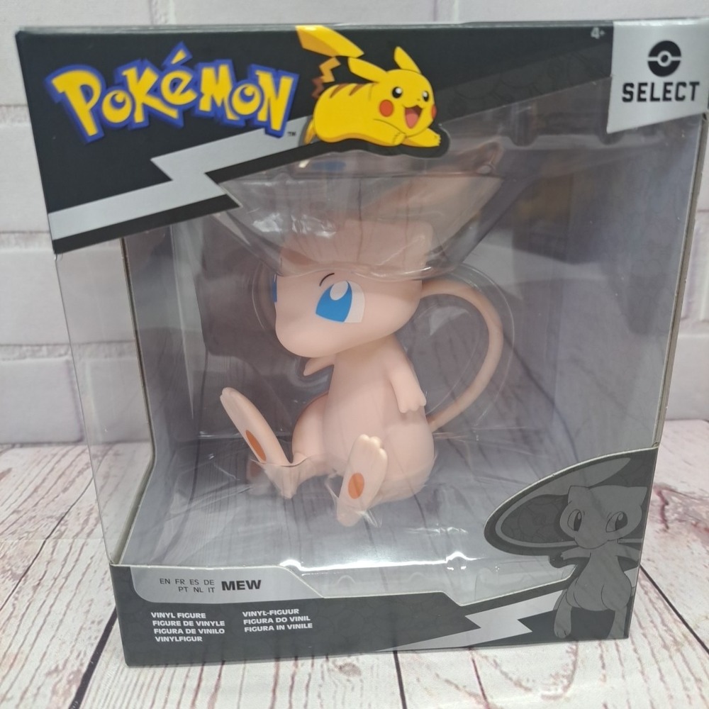 New 2024 Jazwares Pokémon Pokemon Select - Mew 4" Vinyl Figure Series 1 NIB